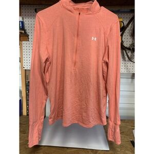 Under Armour Women's Shirt Pullover Heat Gear Fitted Zip Large